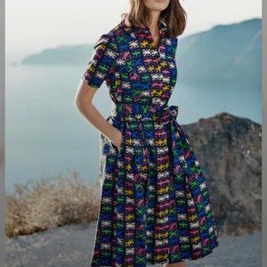 Boden - Union Jack Shirt Dress - Size 8P